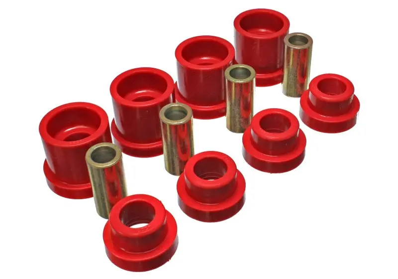 Energy Suspension 95-98 Nissan 240Sx (S14) Red Rear Subframe Insert Set (Must Reuse All Metal Parts) 1