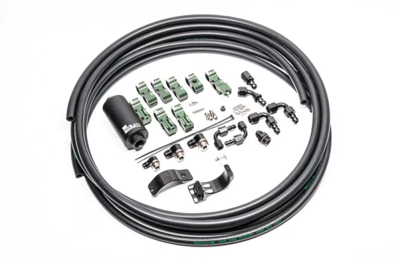 Radium Engineering Late Nissan Fuel Hanger Plumbing Kit Microglass Filter 1