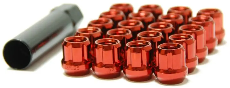 Wheel Mate Muteki Open End Lug Nuts - Red 12X1.50 1