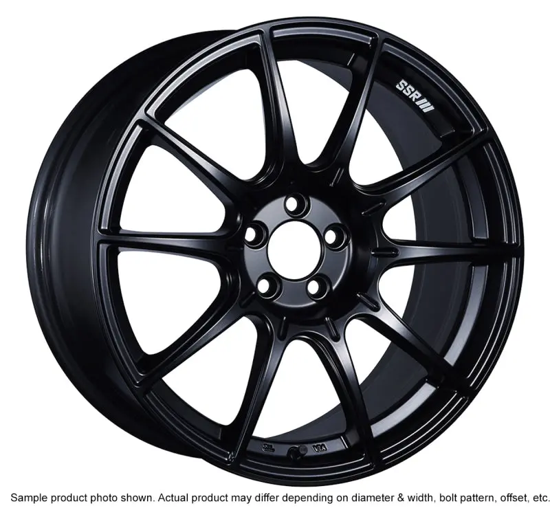 Ssr Gtx01 17X9 5X114.3 38Mm Offset Flat Black Wheel 1