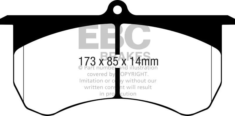 Ebc 2015+ Am General Hmmwv M1152 6.5L Td Bluestuff Front Brake Pads 1