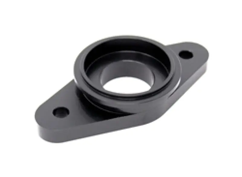 Torque Solution Billet Stock To Tial Blowoff Valve Adapter(Black): Mitsubishi Eclipse/Talon1g 90-94 1