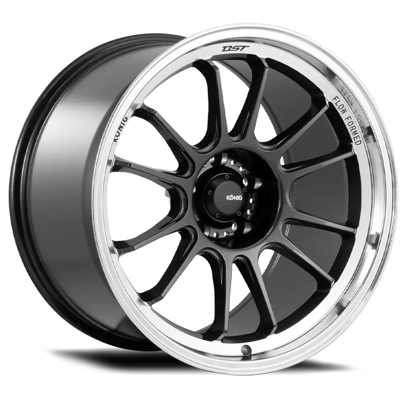 Konig Hypergram 17X8 5X100 Et40 Metallic Carbon W/ Machined Lip 1