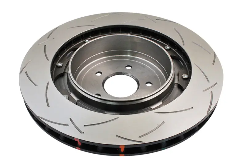Dba 09+ Nissan Gtr R-35 Rear Slotted 5000 Series 2 Piece Rotor Assembled W/ Black Hat 1
