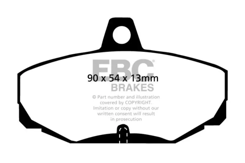 Ebc 96-00 Ac Ace 5.0 Yellowstuff Rear Brake Pads 1
