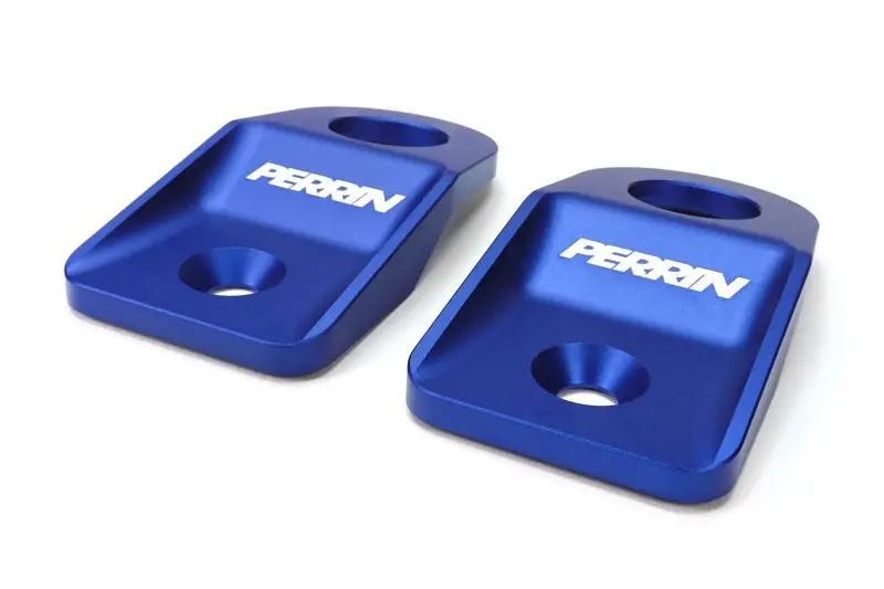 Perrin 08-14 Subaru Wrx / Sti Upper Radiator Bracket Set - Black 1