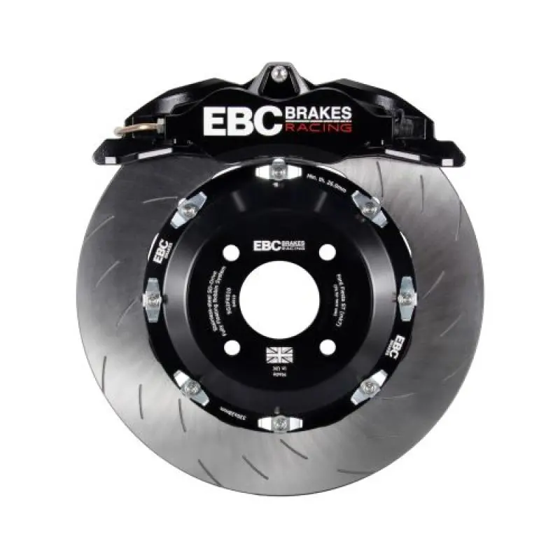 Ebc Racing 15-17 Ford Fiesta (Mk7) Black Apollo-4 Calipers 300Mm Rotors Front Big Brake Kit 1