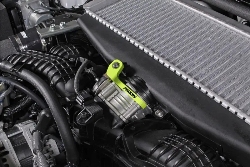 Perrin 2022+ Subaru Wrx/19-23 Ascent/Legacy/Outback Top Mount Intercooler Bracket - Neon Yellow 1