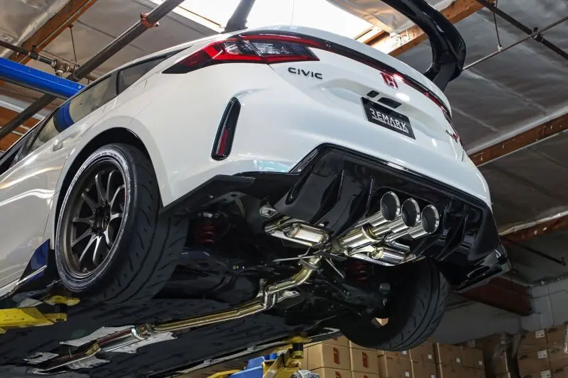 Remark 2023+ Honda Civic Type-R (Fl5) Triple Tip Catback Exhaust W/ Triple Tip & Front Pipe 2