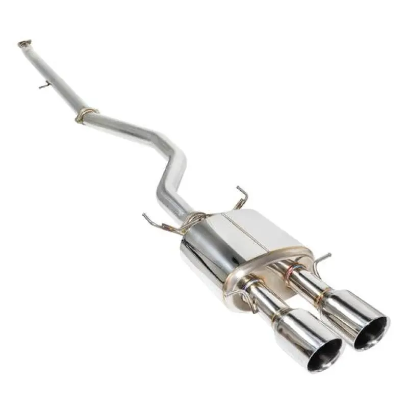 Remark 2017 Civic Si 4 Door Sedan Cat Back Exhaust W/Stainless Double Wall Tip (Not Resonated) 1