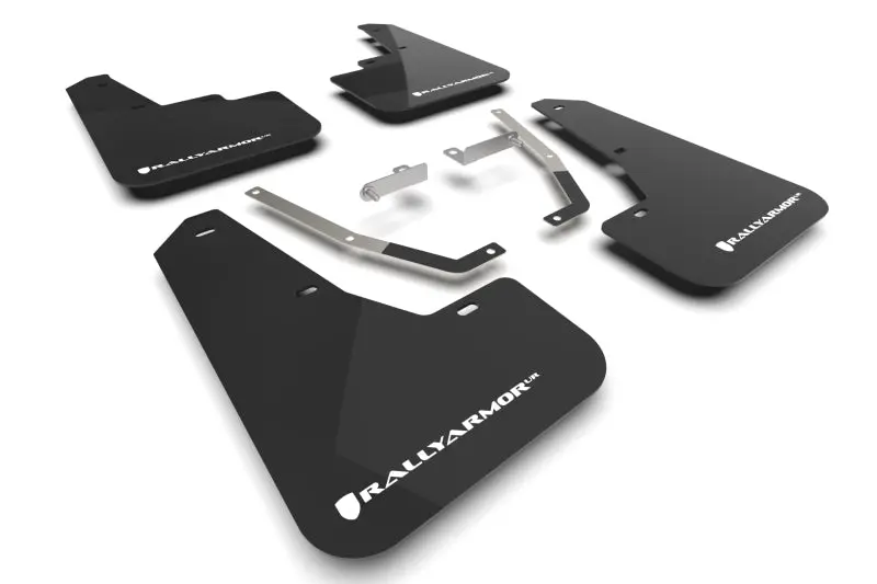 Rally Armor 24-25 Subaru Crosstrek Black Ur Mud Flap White Logo 1