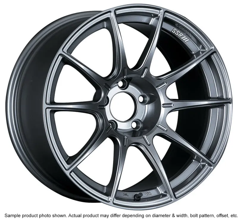 Ssr Gtx01 18X9.5 5X114.3 22Mm Offset Dark Silver Wheel Evo 8 9 X / G35 / 350Z / 370Z 1