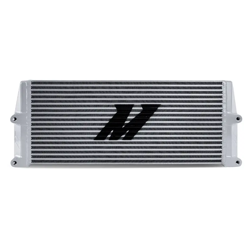 Mishimoto Heavy-Duty Oil Cooler - 17In. Same-Side Outlets - Silver 2