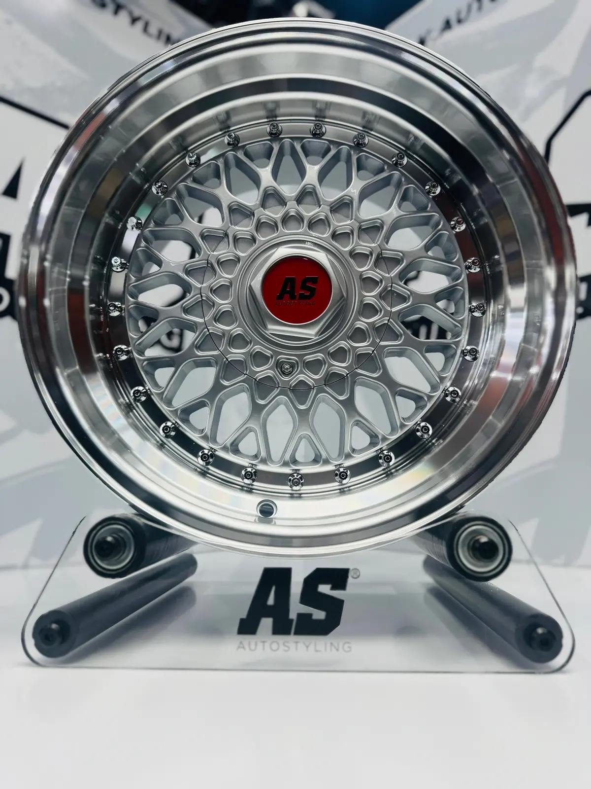 16” As-Mesh 8/9J 4/100 & 5/100 Multi Hole Silver 2