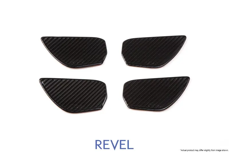 Revel Gt Dry Carbon Door Trim Inner Handles (Fl/Fr/Rl/Rr) 16-18 Honda Civic - 4 Pieces 1