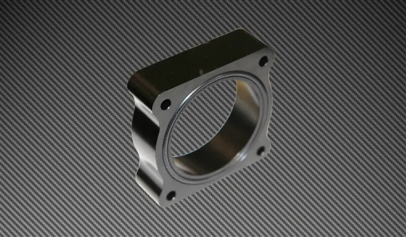 Torque Solution Throttle Body Spacer 2013 Ford Focus St - Black 1