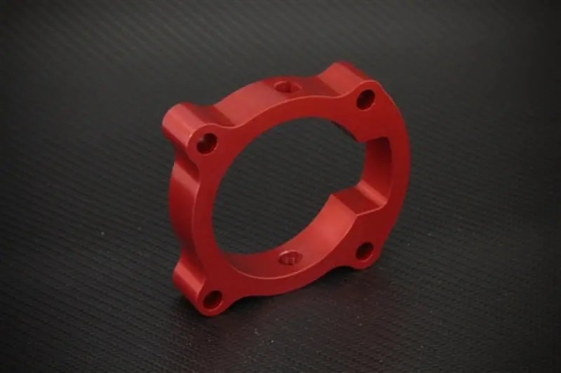 Torque Solution Throttle Body Spacer (Red): Hyundai Genesis Coupe 2.0T 10-12 1