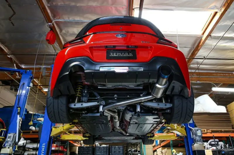 Remark 2022 Subaru Brz Catback Exhaust - R1 Spec Single-Exit Full Titanium (Resonated) 1