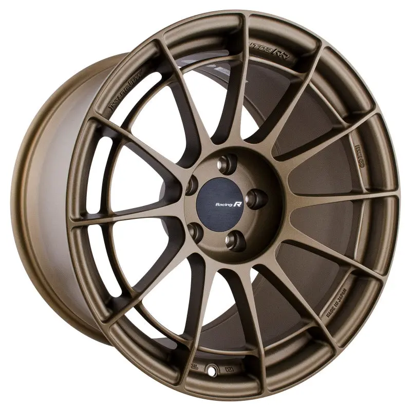 Enkei Nt03rr 18X10.5 5X114.3 15Mm Offset 75Mm Bore Titanium Gold Wheel 1