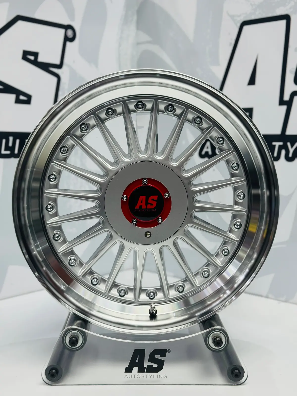 17'' As-Pina Silver 5X100 5X113 ( 5X112 & 5X114)  Pcd 1