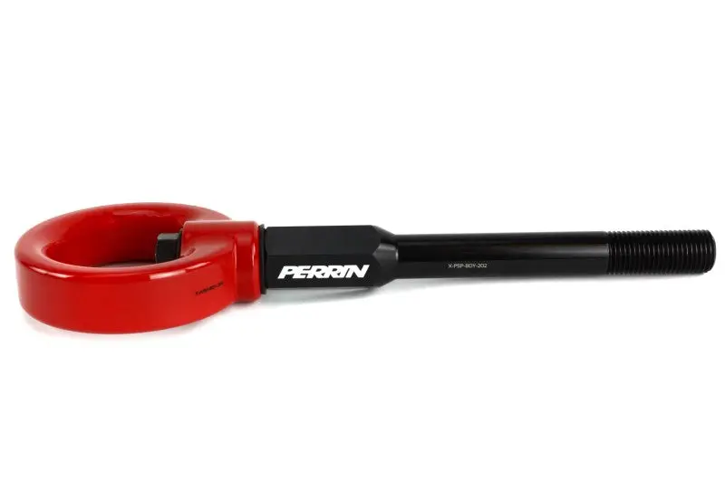 Perrin 02-07 Subaru Wrx/Sti Tow Hook Kit (Front) - Red 1
