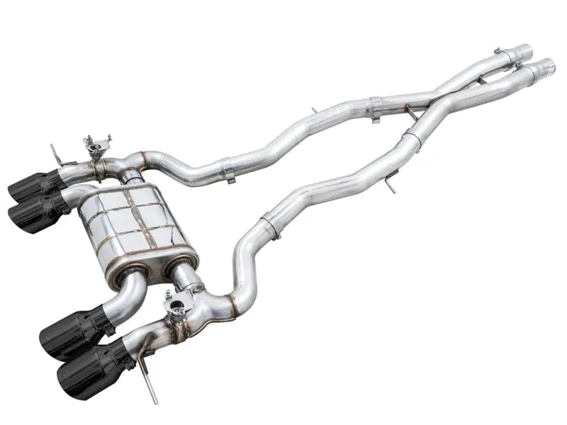 Awe Switchpath Catback Exhaust For Bmw G8x M3/M4 - Diamond Black Tips 1