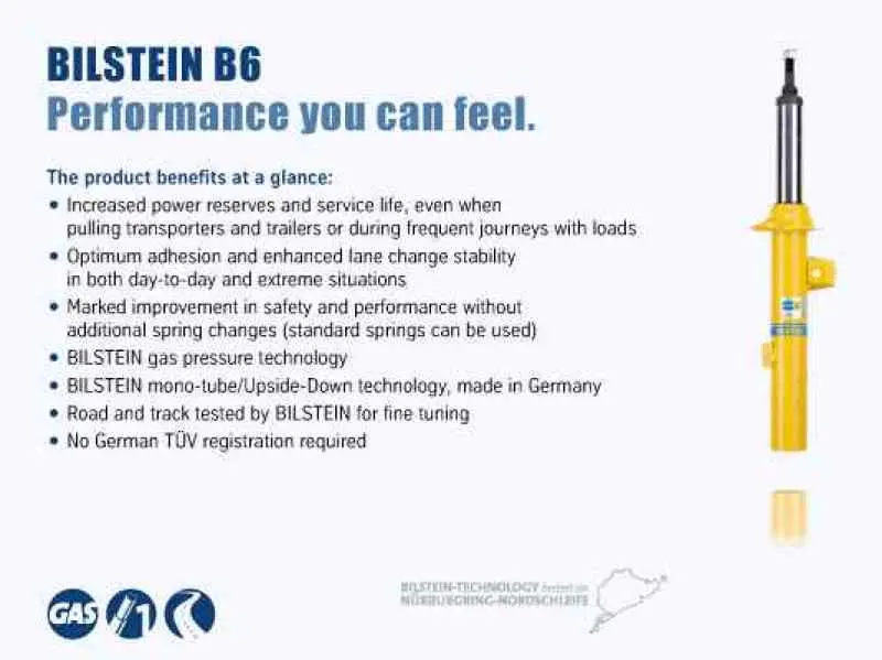 Bilstein B6 Performance 14-15 Bmw 320I / 12-13 355I Rear Monotube Shock 2