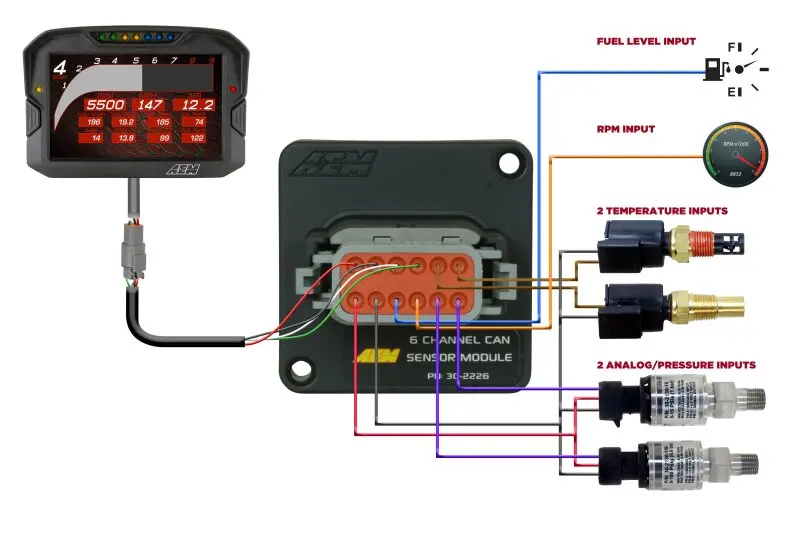 Aem 6 Channel Can Sensor Module 2