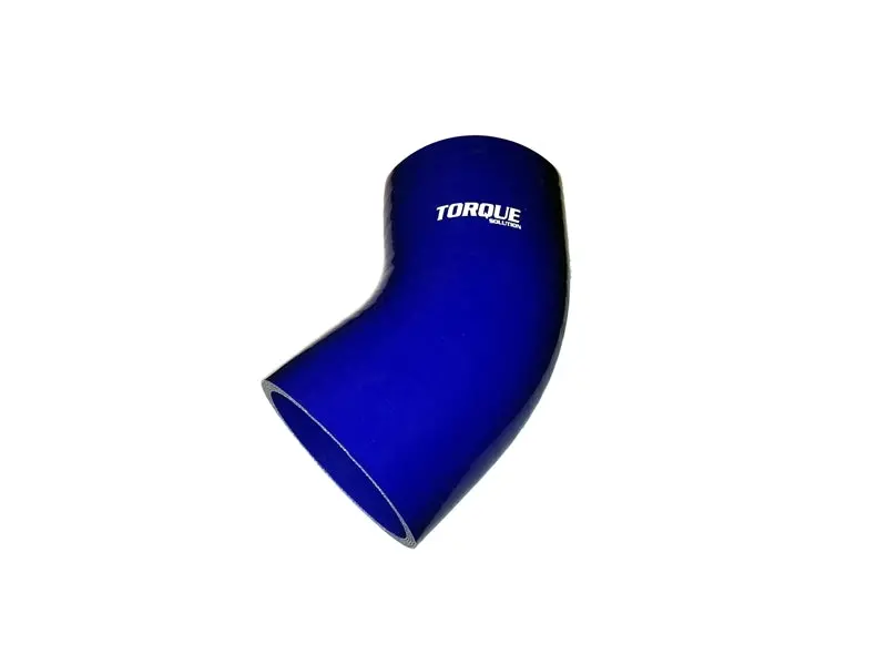 Torque Solution 45 Degree Silicone Elbow: 3.5 Inch Blue Universal 1