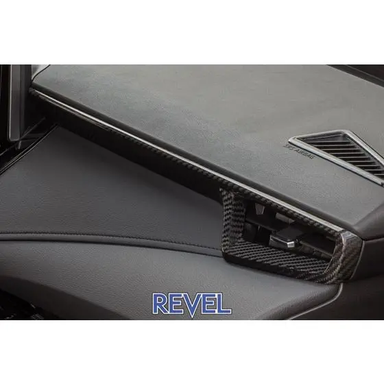 Revel Gt Dry Carbon Front A/C Dash Panel Covers 2023 Toyota Gr Corolla - 3 Pieces 1
