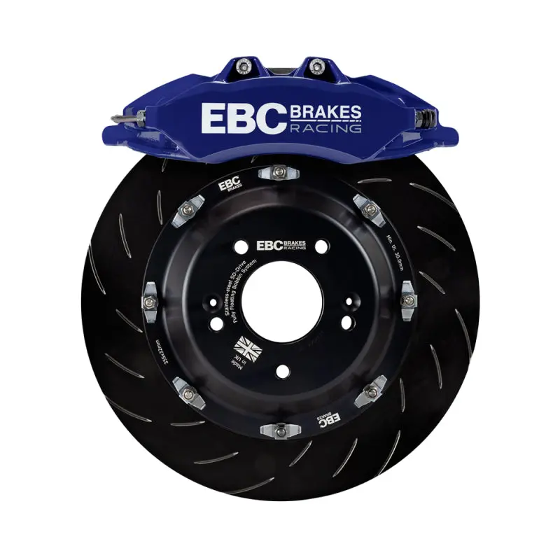 Ebc Racing 20-23 Volkswagen Golf-R Blue Apollo-6 Calipers 380Mm Rotors Front Big Brake Kit 1