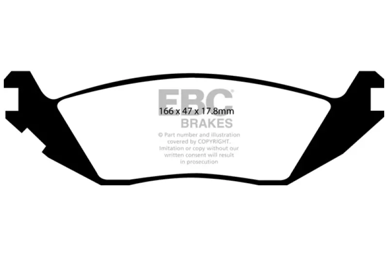Ebc 07-11 Jeep J8 2.8 Td Bluestuff Rear Brake Pads 1
