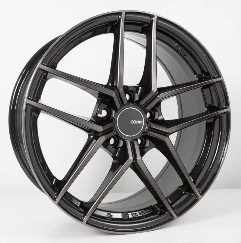 Enkei Ty5 18X8.5 5X100 45Mm Offset 72.6Mm Bore Pearl Black Wheel 1