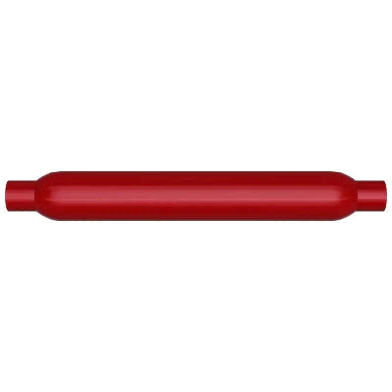Magnaflow Muffler Red Pack Series Glasspack 3.5In Rd 22In Body Length 2In/2In Inlet/Outlet 1