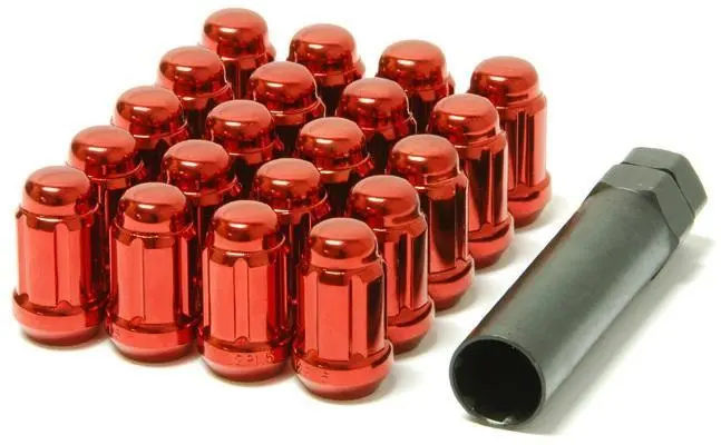 Wheel Mate Muteki Closed End Lug Nuts - Red 12X1.25 1