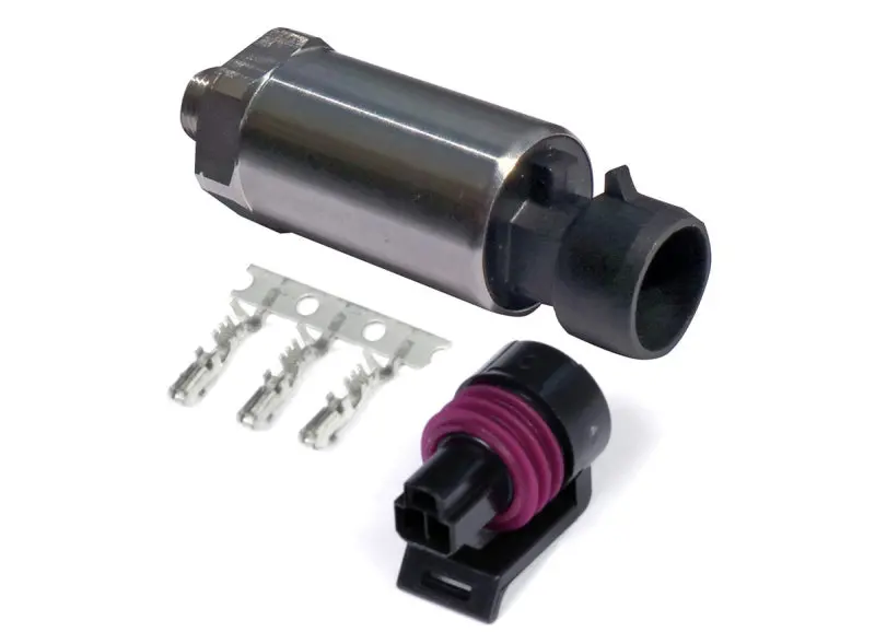 Haltech 150 Psi Motorsport (Ss Diaphragm) Fuel/Oil/Wastegate 1/8 Npt Pressure Sensor W/Plug & Pins 1