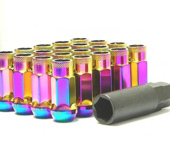Wheel Mate Muteki Sr48 Open End Lug Nuts - Red 12X1.50 48Mm 1