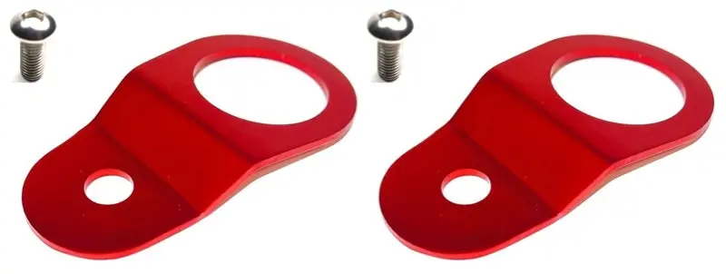 Torque Solution Radiator Mount Combo (Red) : Mitsubishi Evolution 7/8/9 1