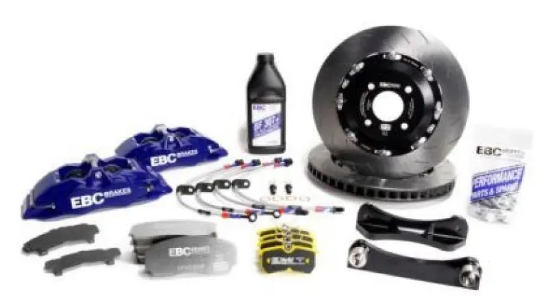 Ebc Racing 14-19 Bmw M3 F80/F82/F87 3.0T Blue Apollo-4 380Mm Rotors Front Big Brake Kit 1