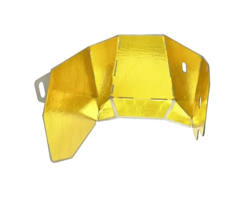 Torque Solution Subaru Ej Stock Location Turbo Heat Sheild W/ Reflective Gold Thermal Tape 1