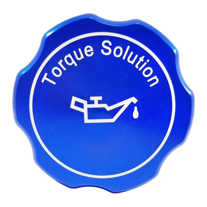 Torque Solution Billet Oil Cap 89+ Subaru  - Blue 1