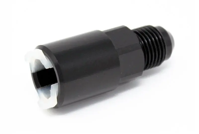 Torque Solution Push-On Quick Disconnect Adapter Fitting: 5/16In Sae To -6An Male Flare 1