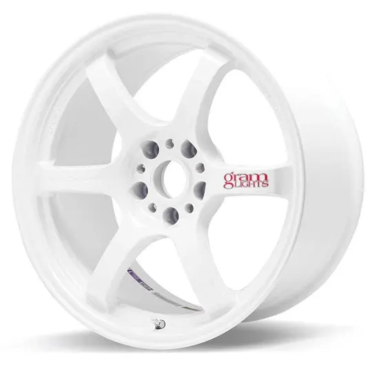 Gram Lights 57Dr 15X8.0 +28 4-100 Champion White Wheel 1