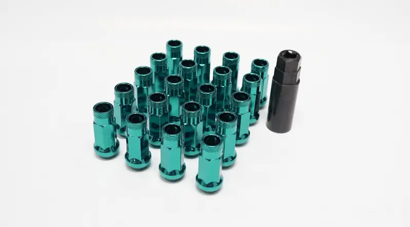 Wheel Mate 12X1.25 48Mm Muteki Sr48 Green Blue Open End Lug Nuts 1