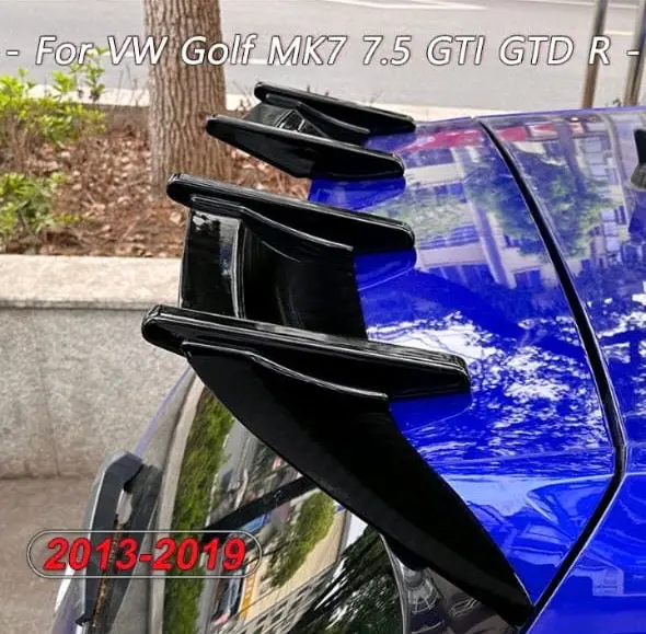Vw Golf Mk 7.5 Gti  Ak 2Pce  Boot Spoiler Black 1