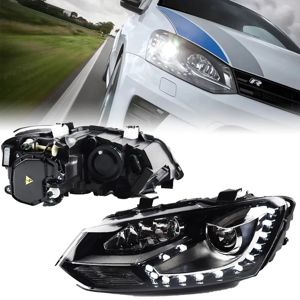 Vw Polo 6 Gti Led Headlight( Halogen ) 1