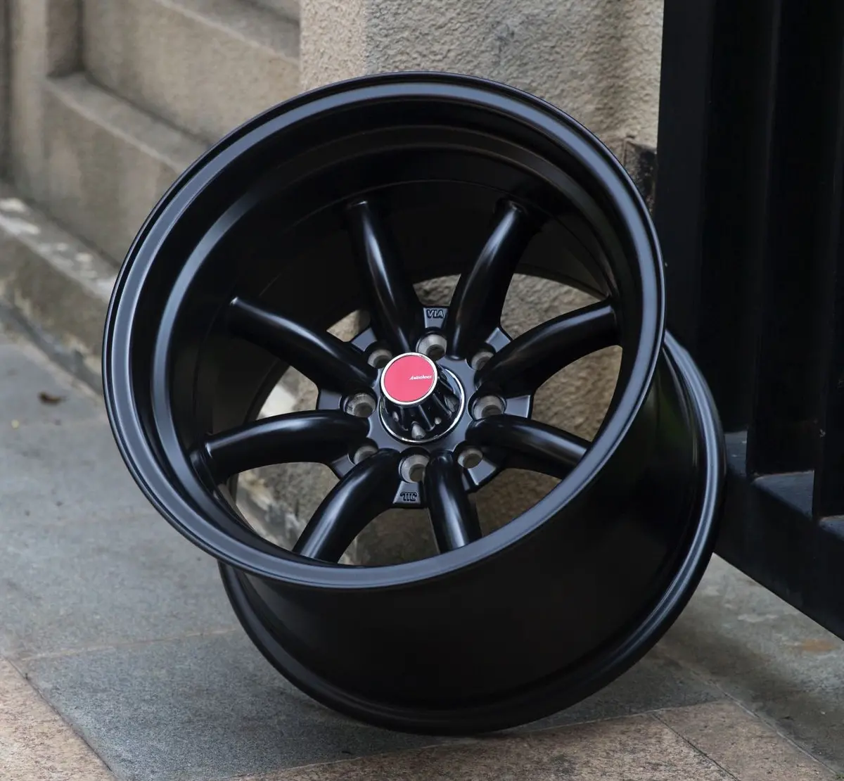 15” As-Wata 4/100 4/114 Matt Black 1