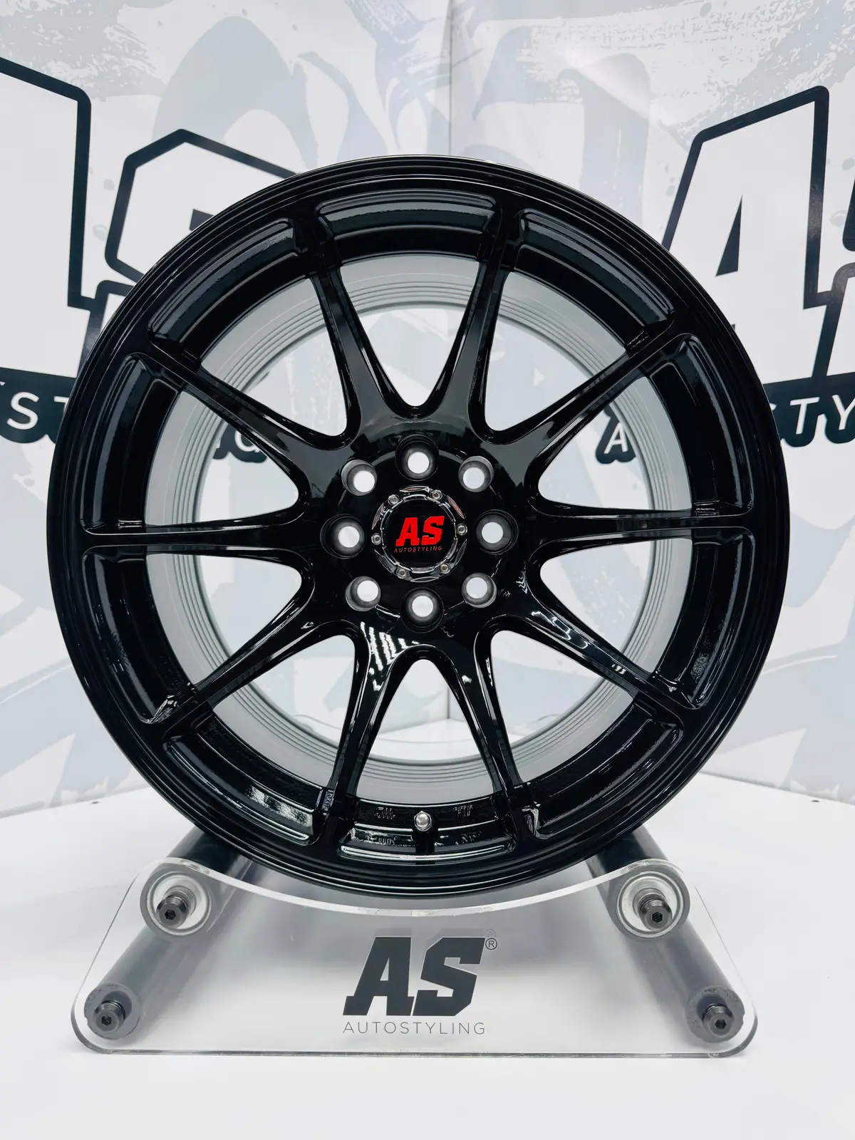 15” As Xxr - M7550  4X100 4X108 Gloss Black 1