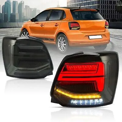 Vland Vw Polo 6 Led Tail Light Full Black Smoked Edition 1
