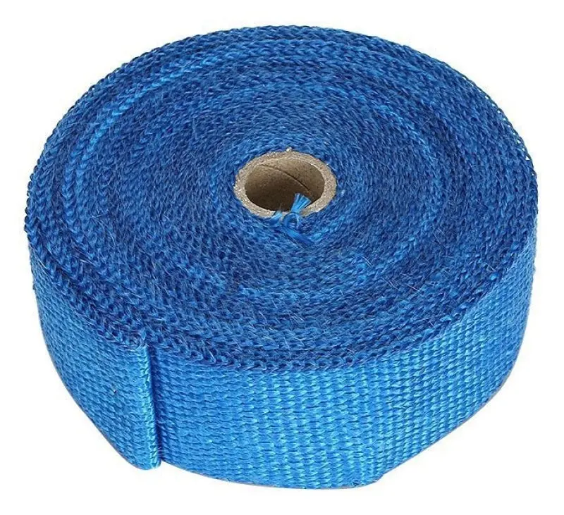 Torque Solution Fiberglass Exhaust Wrap Universal 2Inx100ft - Blue 1